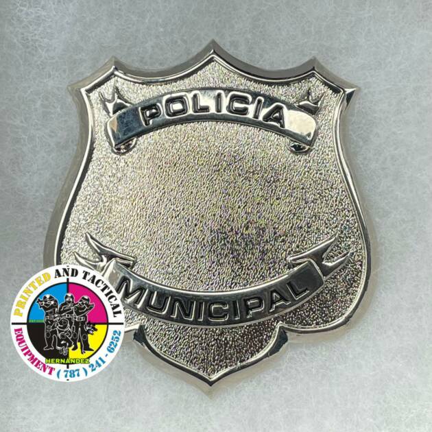 PLACA EN METAL POLICIA MUNICIPAL
INCLUYE NUMEROS YA SOLDADOS