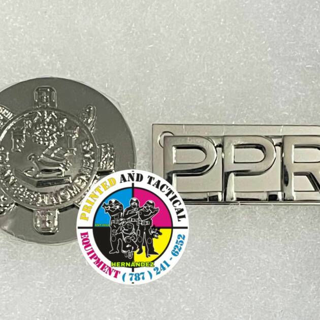 SET PPR Y ESCUDO FONDO STAINLESS STEEL