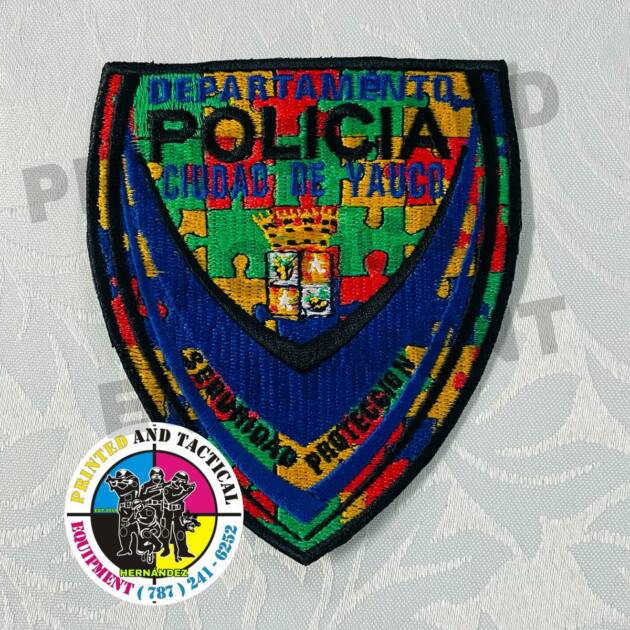 Parcho Motivo Autismo Policía Municipal Yauco