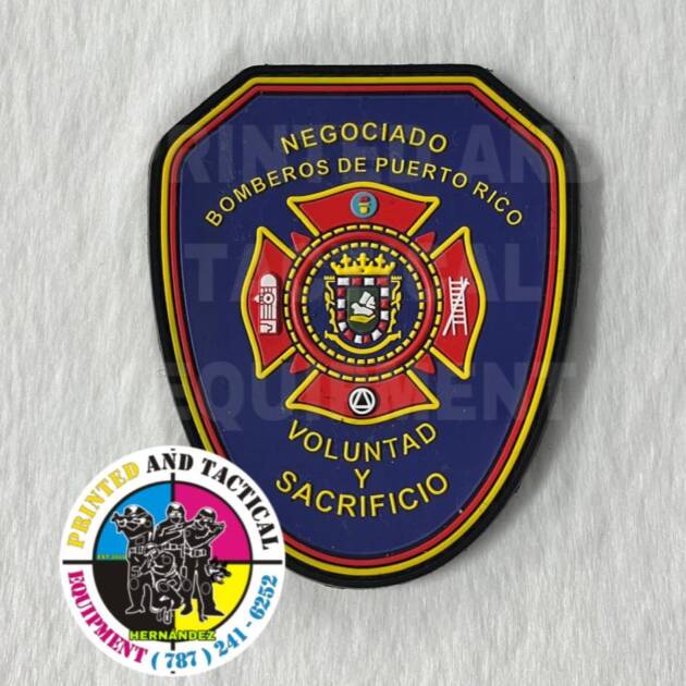PARCHO EN GOMA BOMBEROS DE PR
