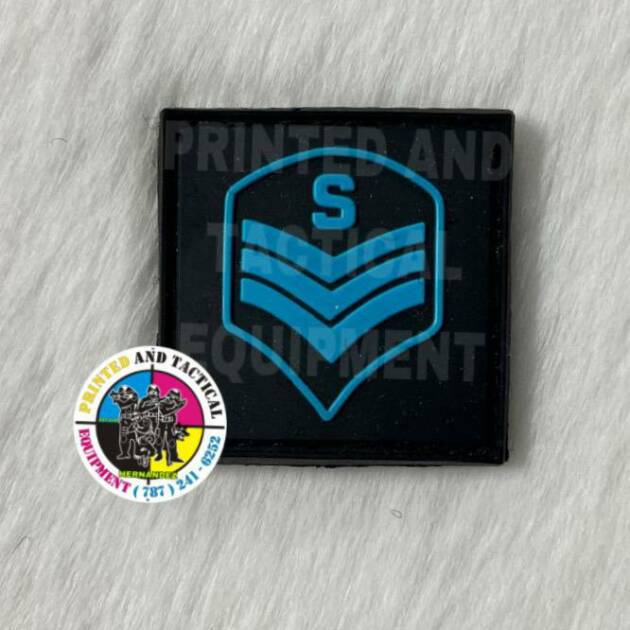 PARCHO EN GOMA PARA SOLAPA BDU POLICIA DE PR SARGENTO