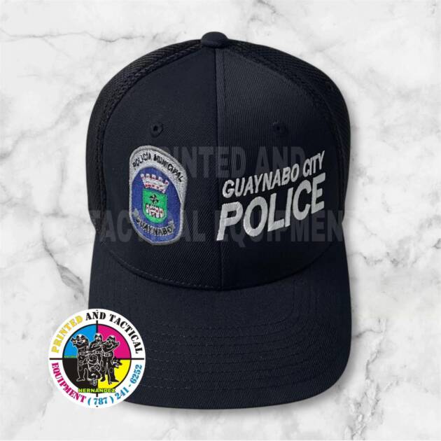 Gorra Policía Municipal Guaynabo

Incluye Apellido y Num de Placa, Incluirlo en el Msj)